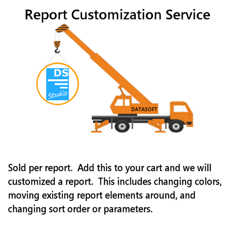 DSStudio Report Customization Service
