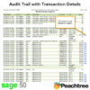Sage 50 Audit Trail with Transaction Details Report