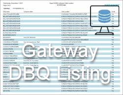 Sage 50 Gateway DBQ Listing