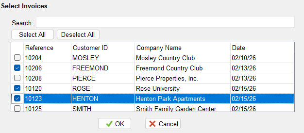 DataSoft's Articles DB Checklist Dialog Control