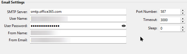 Articles SMTP Settings for Emailing