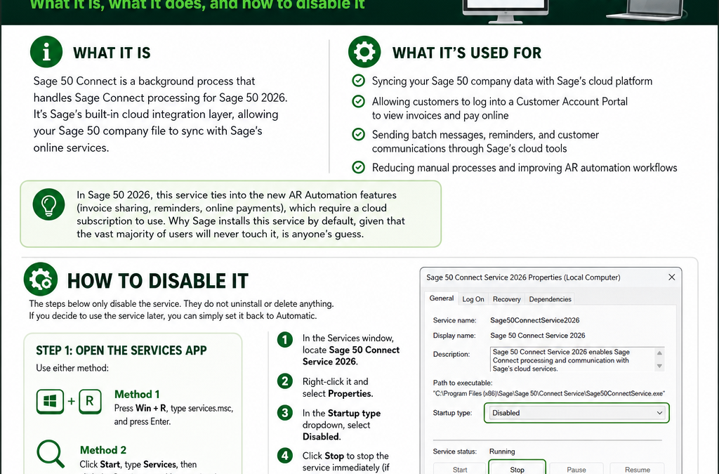 Sage 50 Connect Service 2026